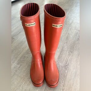 Hunter Red Festival Boots Size 5 UK